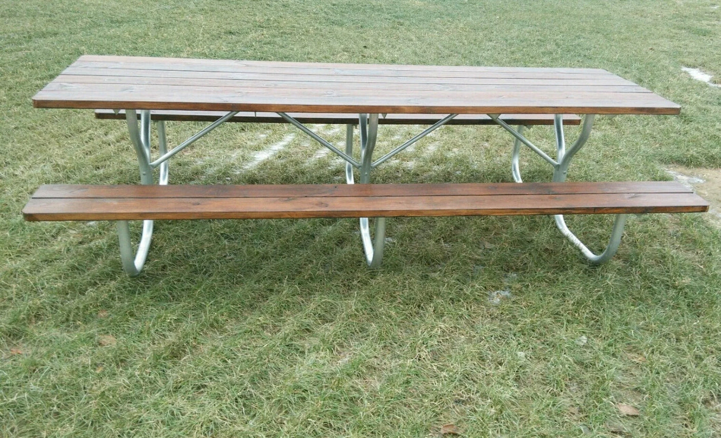 Long Picnic Table w/ aluminum frame
