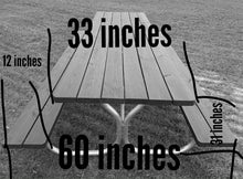 Aluminum long picnic table frame- frame only