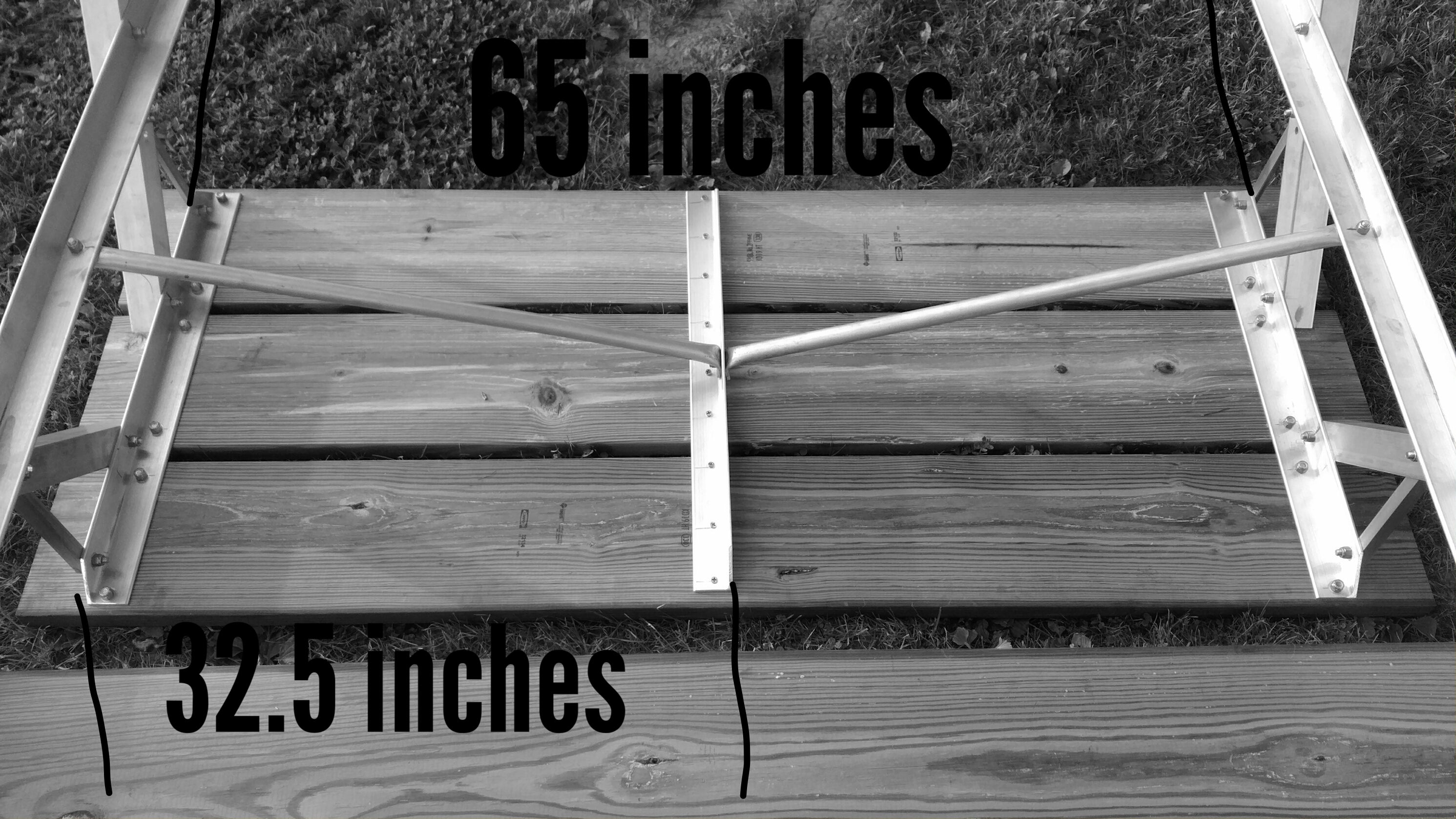 Aluminum Picnic Table Frame ( A Frame style)~ frame only