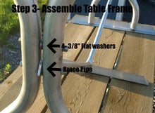 Aluminum Picnic Table frame carriage bolt style - frame only