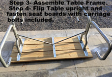 Galve steel picnic table frame- frame only
