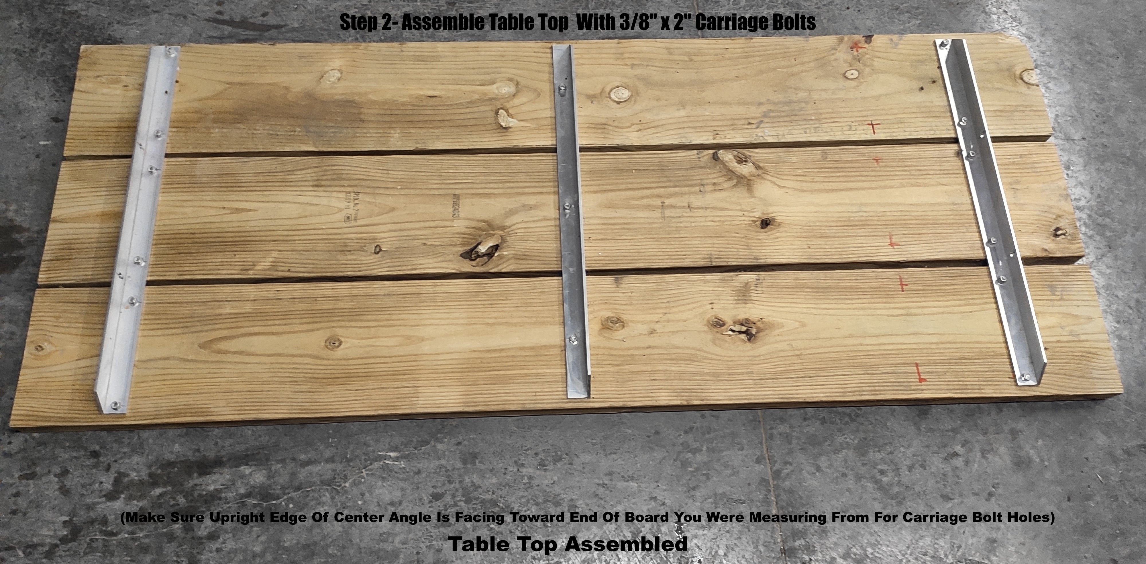 Aluminum Picnic Table frame carriage bolt style - frame only